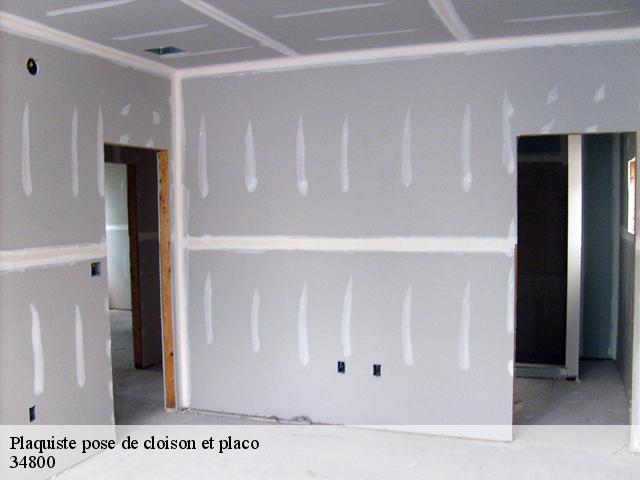 Plaquiste pose de cloison et placo 34800