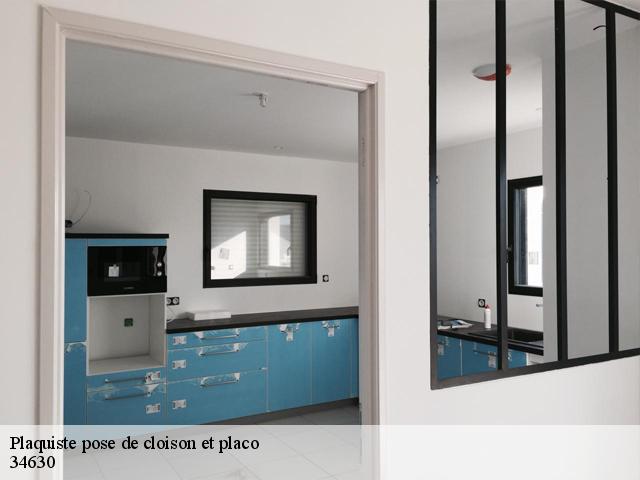 Plaquiste pose de cloison et placo 34630