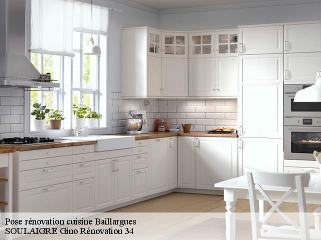 Pose rénovation cuisine 34670