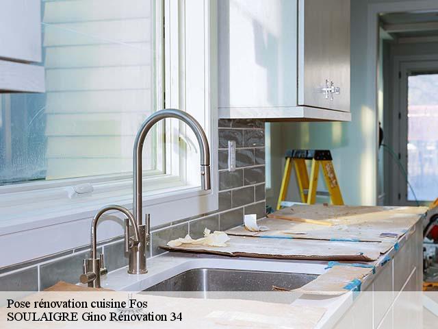 Pose rénovation cuisine fos-34320 SOULAIGRE Gino Rénovation 34