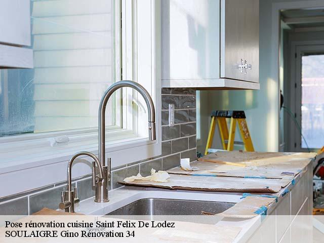 Pose rénovation cuisine saint-felix-de-lodez-34725 SOULAIGRE Gino Rénovation 34