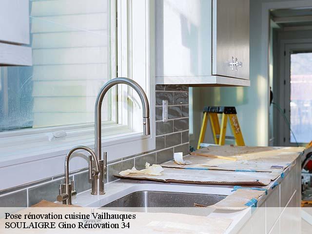 Pose rénovation cuisine vailhauques-34570 SOULAIGRE Gino Rénovation 34