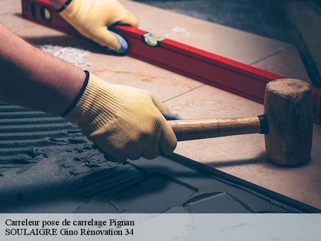 Carreleur pose de carrelage pignan-34570 SOULAIGRE Gino Rénovation 34