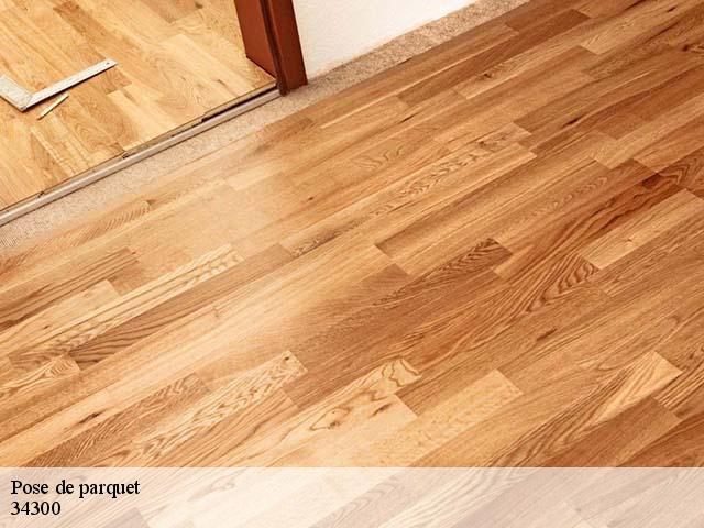 Pose de parquet  34300