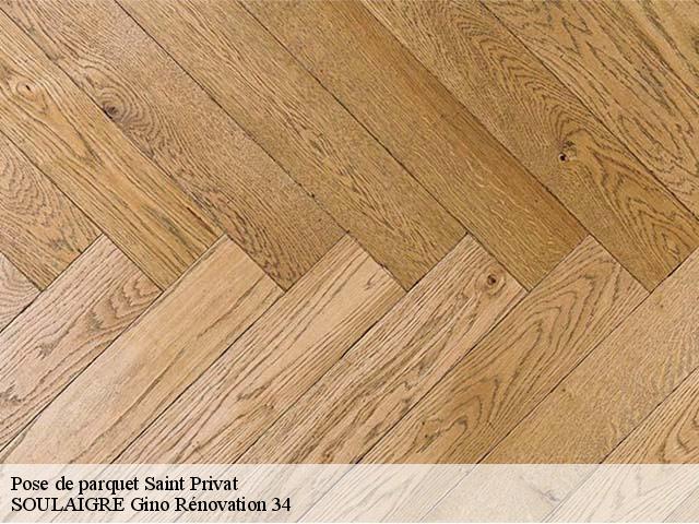 Pose de parquet  saint-privat-34700 SOULAIGRE Gino Rénovation 34