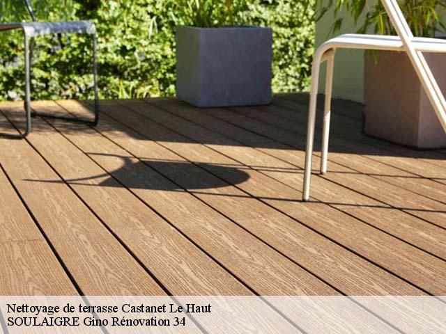 Nettoyage de terrasse castanet-le-haut-34610 SOULAIGRE Gino Rénovation 34