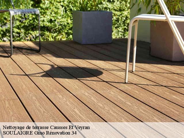 Nettoyage de terrasse  causses-et-veyran-34490 SOULAIGRE Gino Rénovation 34