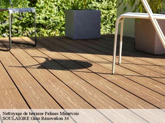 Nettoyage de terrasse  felines-minervois-34210 SOULAIGRE Gino Rénovation 34