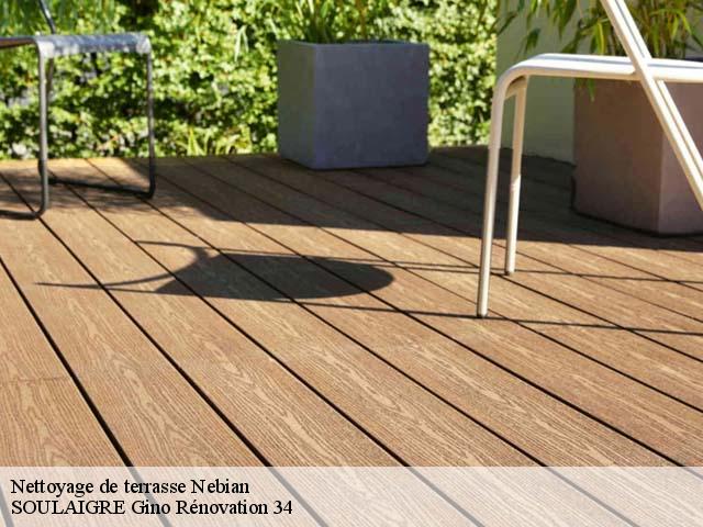 Nettoyage de terrasse  nebian-34800 SOULAIGRE Gino Rénovation 34