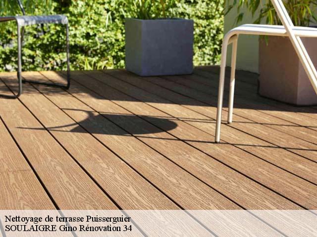 Nettoyage de terrasse  puisserguier-34620 SOULAIGRE Gino Rénovation 34