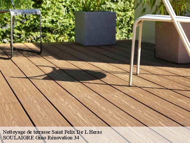 Nettoyage de terrasse saint-felix-de-l-heras-34520 SOULAIGRE Gino Rénovation 34